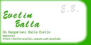 evelin balla business card